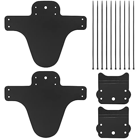 YHT 2 Pack Mountain Bike Fenders, High Compatible Bicycle Mudguard Fits 26", 27.5", 29", Thicken Widen Front and Rear Mud Guard, MTB Fender, Frame Guards, Black¡­ Cover