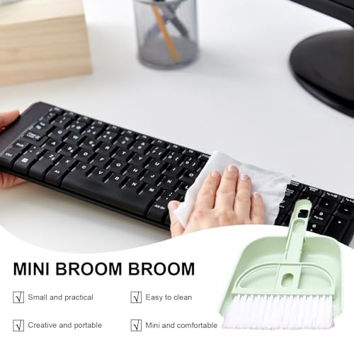 inoto Reinigungsbesen Bürste & Kehrschaufel Set, Kunststoff Schneebesen Kehrschaufel & Bürste, Tragbarer Besen & Kehrschaufel Set, Kehrschaufel & Besen Sets, Borsten Kehrmaschine Staubwanne für – Bild 5