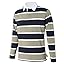 Gray Green & Navy Blue Striped-long