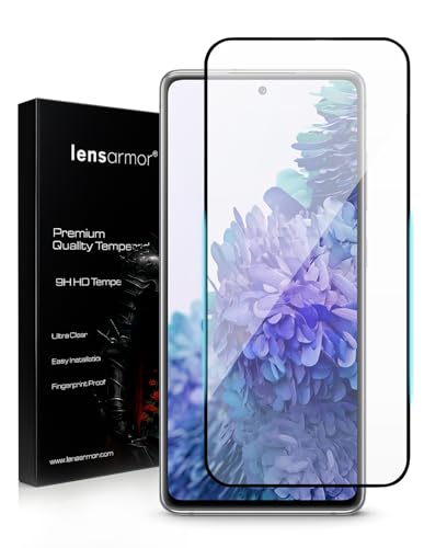 Image of Lensarmor Compatible with Samsung Galaxy S20 FE Screen Protector (1 Pack) - Premium 9H Tempered Glass, Military-Grade Protection, HD Clear Display, Anti-Fingerprint & Case-Friendly Fit