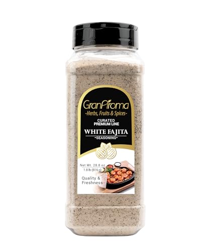 Image of GranAroma White Fajita Seasoning, Spicy & Savory, Delicious Taste, Fajitas & Tacos (1.8 Pound)