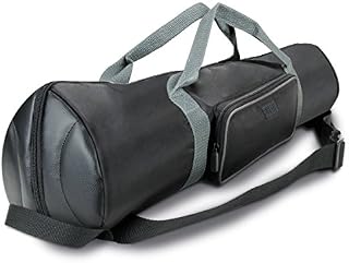 USA Gear Padded Tripod Case with Shoulder Strap, Adjustable Size Extension and Storage Pocket for Professional Camera Accessories and Photo Carrying Needs - Holds Tripod from 53 to 89 cm Folded
