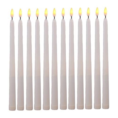 Velas LED de poste largo sin llama evitan incendios en la decoración de Halloween y Navidad