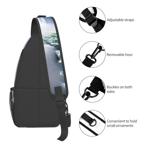Bolso cruzado de viaje con estampado de Niagara Falls miniatura 5