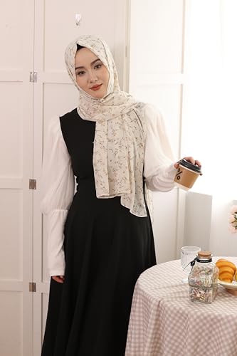 Febfim Muslim Women Little Gradient Chiffon Hijab Scarf Lady Daily Fashion Wrap Shawl4