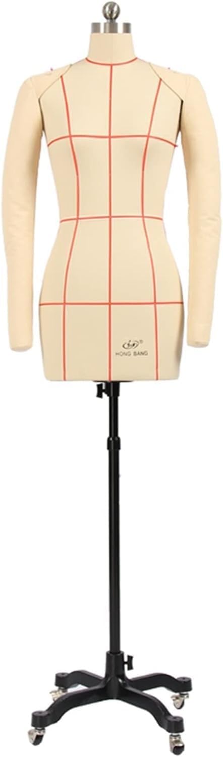 CONGRUI Mannequin Dress Tailor Dummy Female Manikin Modern Movable Pinnable Half Women Adjustable(Black-M-Model 82)