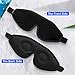 3D Sleep Mask, Eye Mask for Sleeping, 100% Block Out Light, Blindfold for Men Women, Comfortable & Breathable Material Adjustable Headband with Travel Pouch 2 Pack Ear Plug Best for Travel Naps Yoga