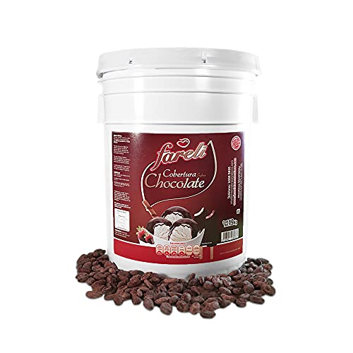 Recopilación de Chocolate para Fuente Walmart - 5 favoritos. 38 Fareli - Cobertura de Chocolate con Cacao Natural - Excelente Sabor y Calidad - 19 KG - Ideal para helados, futos, uva, manzana, platano y mas (19KG)