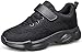 MURDESOT Kids Shoes Toddler Boys Girls Athletic Running Sports Strap Sneakers for Toddler/Little Kid/Big Kid 11 All Black