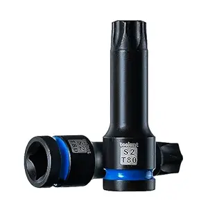 toolant Torx T80 Impact Bit Socket Set 2pcs,1/2