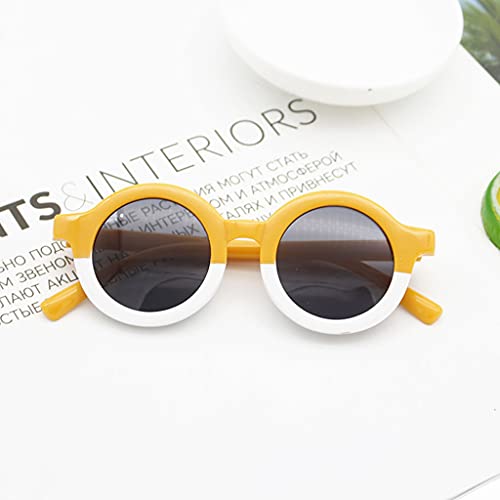 REDYY UV for Protection Sunglasses for Children Double Color Vintage Classic Glasses Two Color Stitching Outdoor for Sun Prote Kids Sunglasses3