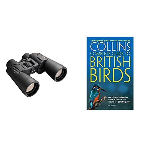 Olympus Binocular 10x50 S - Ideal for Nature Observation, Wildlife, Birdwatching, Sports, Concerts, Black & British Birds: A photographic guide to every common species (Collins Complete Guide)