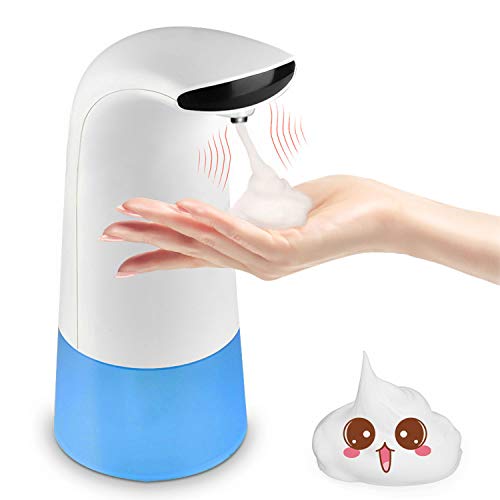JEESA Automatic Foam Soap Dispenser, 350ml Touchless Battery Operated Hands-Free Infrared Motion Sensor