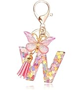 LECTNORE Key Ring Personalised Keyring, Key Rings Women Cute Keychain Personalised Keychain Bag K...