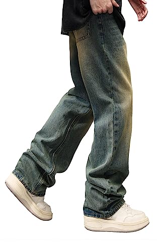 Men's Relaxed Fit Casual Hiphop Retro Style Jeans2