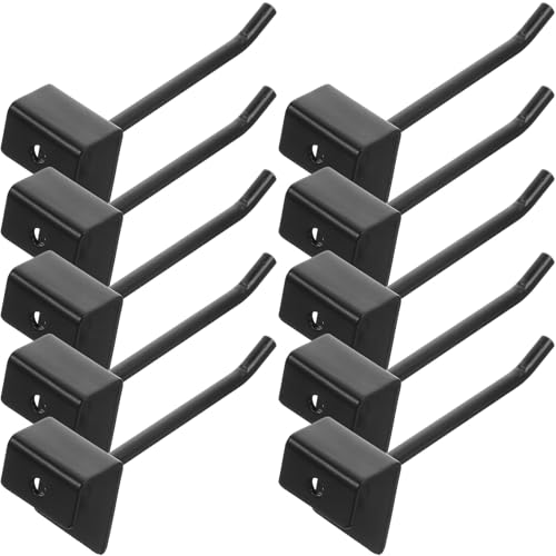 TOBBOMEY 32個 メタルペグボードフック 耐久性アイアンフック 工具整理用ユニバーサルデザイン 壁傷けず棚受け可能 ガレージ キッチン用収納