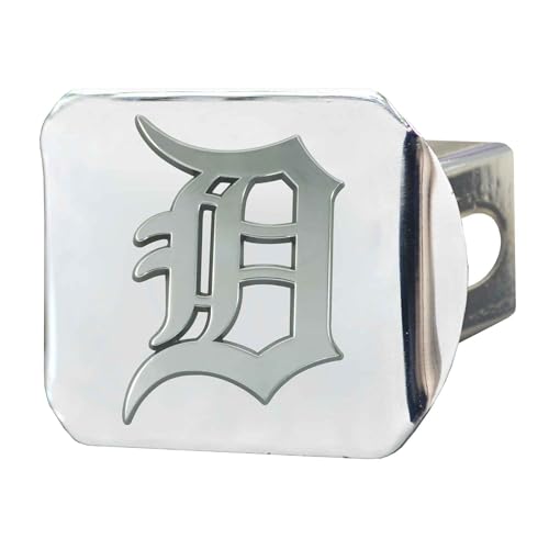 FANMATS 26582 MLB - Detroit Tigers Hitch Cover - Chrome