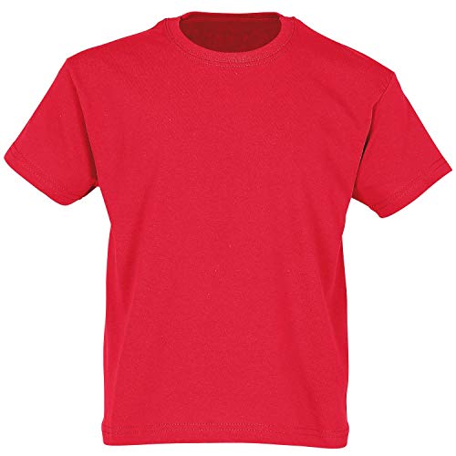 Fruit of the Loom Childrens T Shirt in Red Size 2-3 (SS6B)
