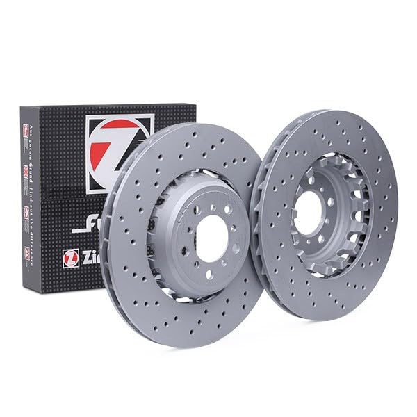 Coppia Dischi Freno Anteriori ZIMMERMANN 330x24 Mm – Forati 6/5 – Omologati ECE R90 – Compatibili BMW Serie 5, X3, X4 - 4