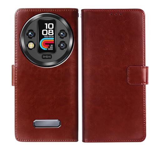 Housse Oukitel WP200 Pro marron idéale pour visionner vos vidéos les mains libres en voyage