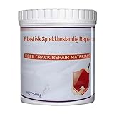 Spachtelmasse für Wandflicken, 500 g, schnell trocknend, hohe Festigkeit, Reparaturkitt für die Reparatur von Rissen an der Wand, für Badezimmer, Haus, Schlafzimmer, Wohnung, Raum