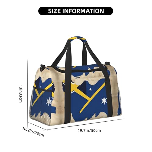 Solomon Islands flag map01 print Travel Duffle Bag Gym Bag for Women,Puffer Tote Bag,Weekender Overnight Bag Organizer4