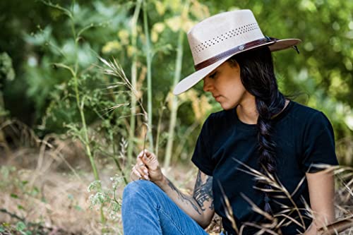 American Hat Makers Straw Hats For Men & Women – Barcelona Fedora Hat – Sun Hat – Outdoor Beach Hat (Tan) #TOP1