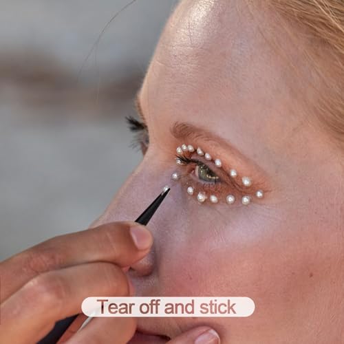 image for BlingKingdom 660pcs Self Adhesive Pearl Stickers Flat Back Pearls for 