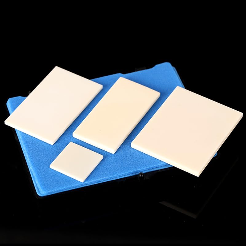 Placa de alúmina 99% resistente a altas temperaturas 1750℃ 75x75x4mm para laboratorio análisis y fusión