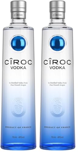 Cîroc Prémium Vodka, 40% vol, 70cl, Suave, Sabor a Cítricos (Paquete de 2)