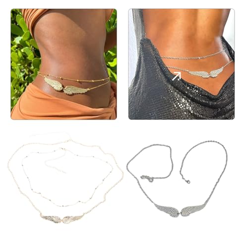 Adjustable Waist Belt Modern For Street Dance Music Festival Jeans Dress Belt Body Jewelry Versatile Metallic Belt2