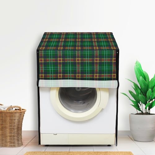 Image of Lithara Front Load Fully Automatic Washing Machine Cover for LG, Samsung, IFB, Whirlpool, Suitable for 8 kg,9 kg & 10 kg - Waterproof, Dustproof Cover (Print-5)