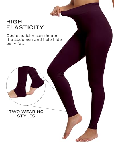 Image of ATHVOTAR Fleece Lined Winter Tights Women - Thermal Warm Opaque Pantyhose Thick Sheer Leggings