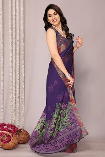 Image of MIRCHI FASHION Saree for Woman Chiffon Tie Dye Printed | Lightweight Daily Wear Women's Sari with Unstitched Blouse Piece (Available in 10 Colors)