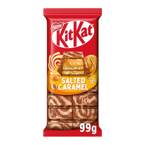KITKAT Caramello Salato Tavoletta Wafer ricoperta di Cioccolato 99g