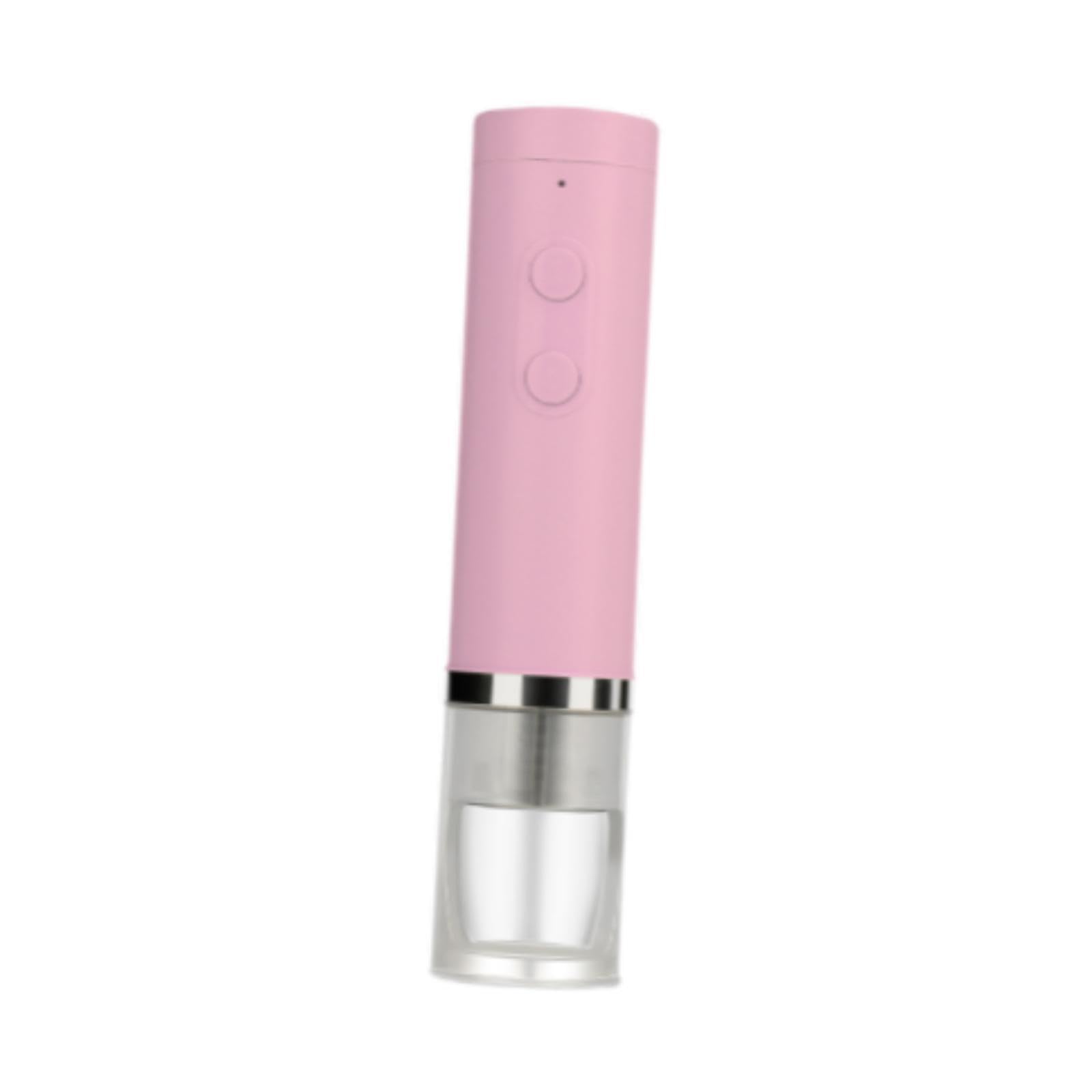 Fenteer Walnussknacker, ​Elektrischer Nussknacker USB-Aufladbar - Automatischer Walnuss,Pekannussknacker- Spritzwassergeschützt, Nussöffner für Mandeln, Nüsse, 23,7cm, Rosa