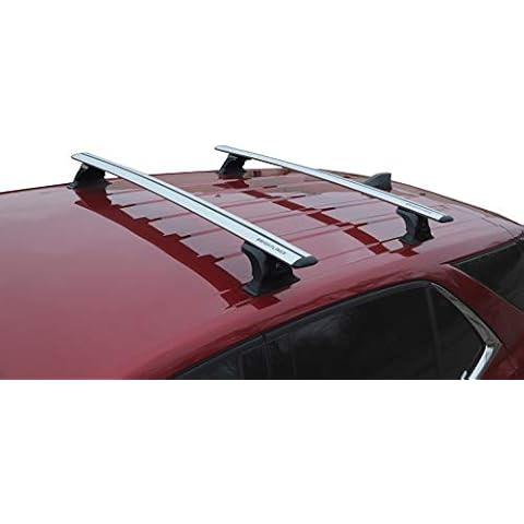 BRIGHTLINES Heavy Duty Anti-Theft Premium Aluminum Roof Bars Roof Rack Crossbars Compatible with 2018-2019 Chevy Equinox Without Roof Rails Cover