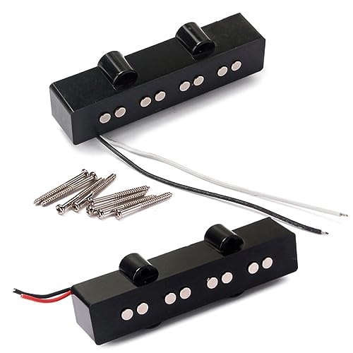 HEMOTON Bass Guitar Pickup 4 String Bass Bridge Neck Pickups Open Style v Gmb07