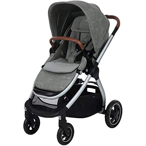 Maxi-Cosi Adorra Kinderwagen, komfortabler, zusammenklappbarer Kombi-Kinderwagen mit Einkaufskorb und mehreren Sitzpositionen, nutzbar ab der Geburt bis ca. 3,5 Jahre (0-15 kg), nomad grey Cover