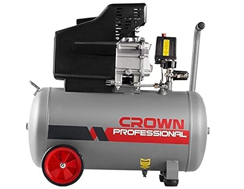 CROWN CT36029 Air Compressors, 50 Liter, 2 HP, 8 Bar, 230V