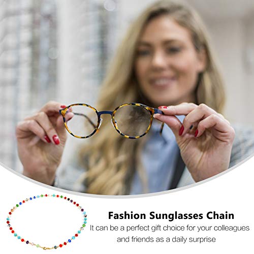 2 Unidades Colar de contas de cristal cordinha para oculos corrente para oculos copos oculos de sol