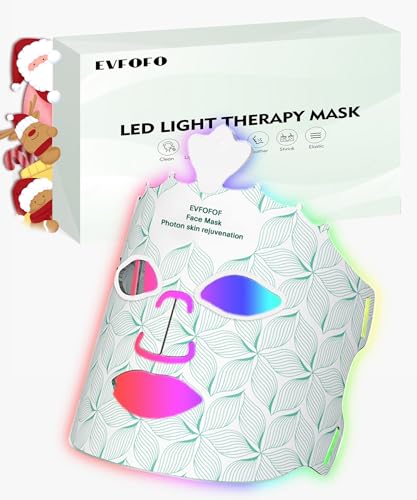 Red Light Therapy for Face,Led Face Mask Light Therapy,Wireless Rechargeable