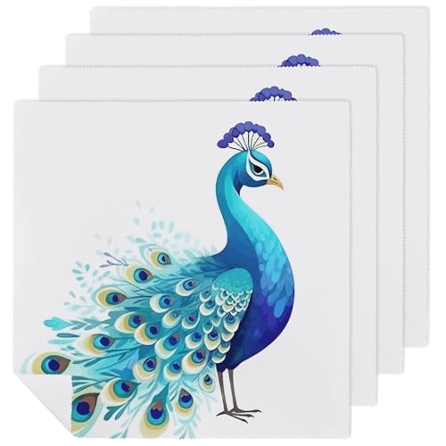 Servilletas de Tela Cuadradas Estilo Floral 18.7 in 4 Unidades miniatura 1