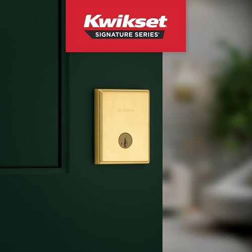 Serrure monocylindre à clé extérieure Kwikset Crosstown rectangulaire