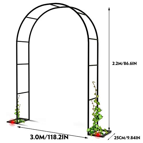 Arche de jardin en métal robuste facile à assembler tuteur stable - 7