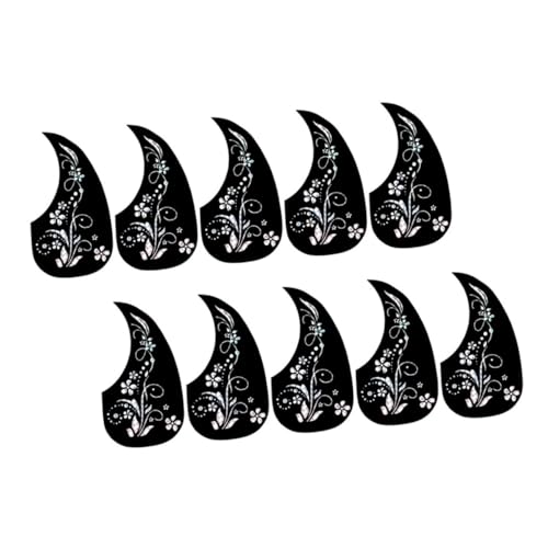 Sosoport 10Pcs Acoustic Guitar Pickguard Replacement Lightweight Scratch Resistant Plate for Acoustic Guitars Easy Installation Unique Design Durable Guitar Accessories