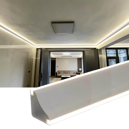 Oracra Crown Moulding LED Indirect Lighting Cove Moulding, Aluminum Channel