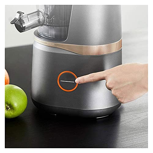 Hhwksj Vertical Slow Masticating Juicer Makes Continuous Fresh Fruit And Vegetable Juice At 50 Revolutions Per Minute Features Compact Design Automatic Pulp Ejection, 150-Watt, Silver #TOP2