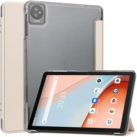 Kepuch Custer Case for Blackview Tab 7 WiFi, Tab 8 WiFi 10.1",Ultra-Thin PU-Leather Hard Shell Cover - Rose Gold Cover