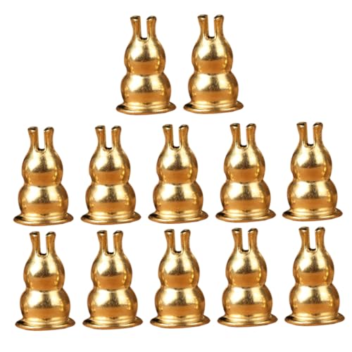 NOLITOY Alloy Desktop Incense Holder and Ornamental Gourd Shape, Creative Room Incense Stick Base for Office and Home Use, 20 Pieces